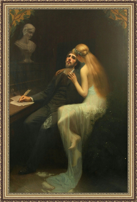 Gabriel de Cool (1854 -1936) - The muse (1895) (473x700, 340Kb)