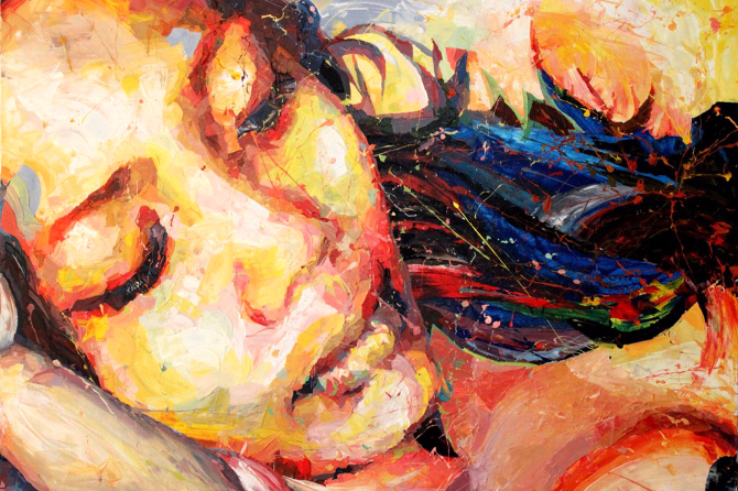 абстрактный женский портрет Анри Лами (Henri Lamy)12 (670x446, 512Kb)