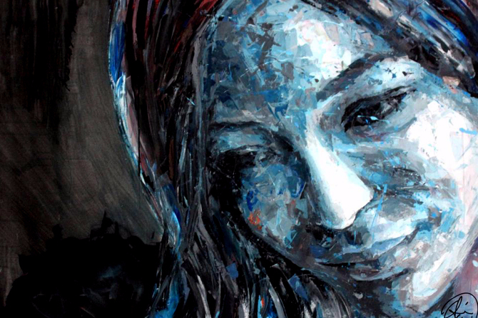 абстрактный женский портрет Анри Лами (Henri Lamy)14 (670x446, 385Kb)