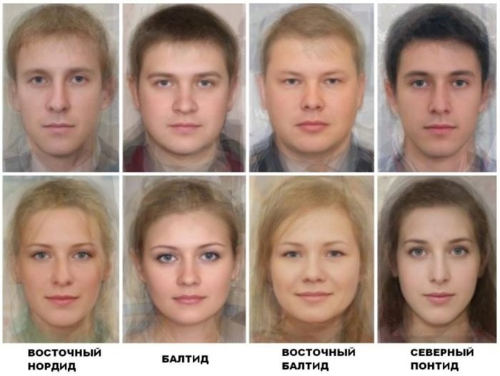 Русские — европейцы? Как выглядит среднестатистический русский человек