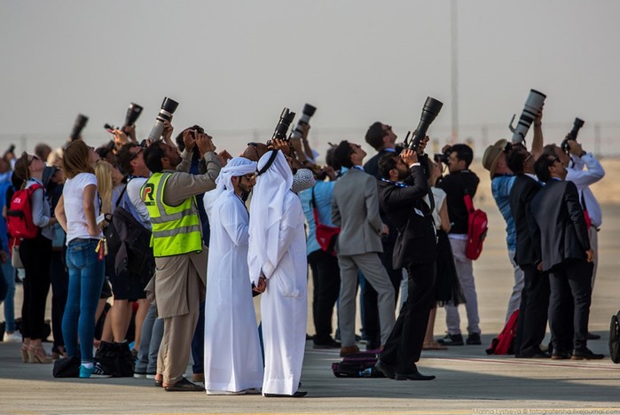 «Русские Витязи» на авиационно космической выставке Dubai Airshow