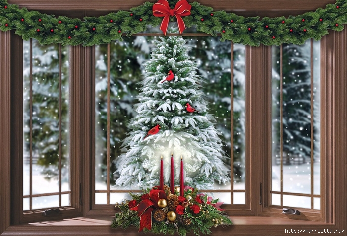 Красивые идеи украшения новогоднего интерьера (19) (700x476, 309Kb)