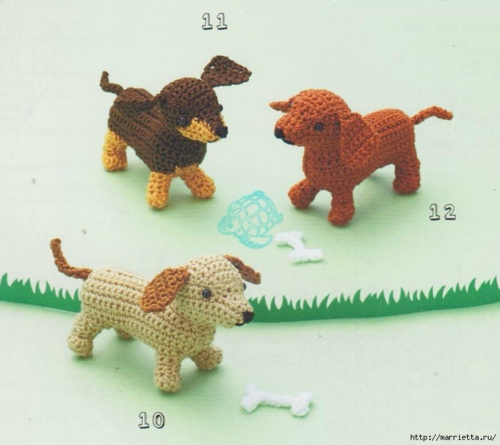 Схемы вязания собачек амигуруми (1) (700x624, 232Kb)