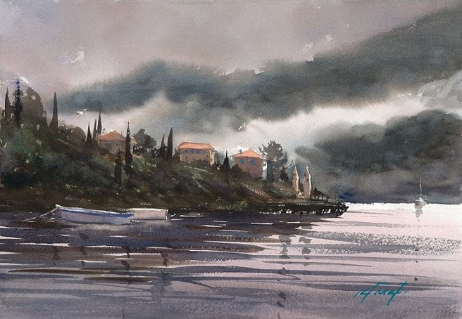 Misty Morning, Lake Como (656x454, 237Kb)