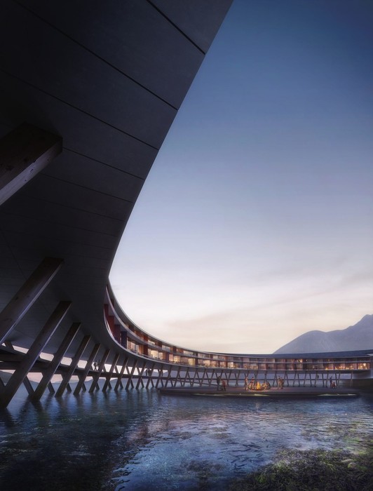 Суперпроект норвежского отеля на солнечных батареях в арктическом климате