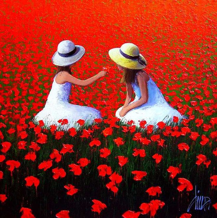 bad52b9b06f34f4f056fa24005a4fa29--friendship-art-red-flowers (699x700, 702Kb)