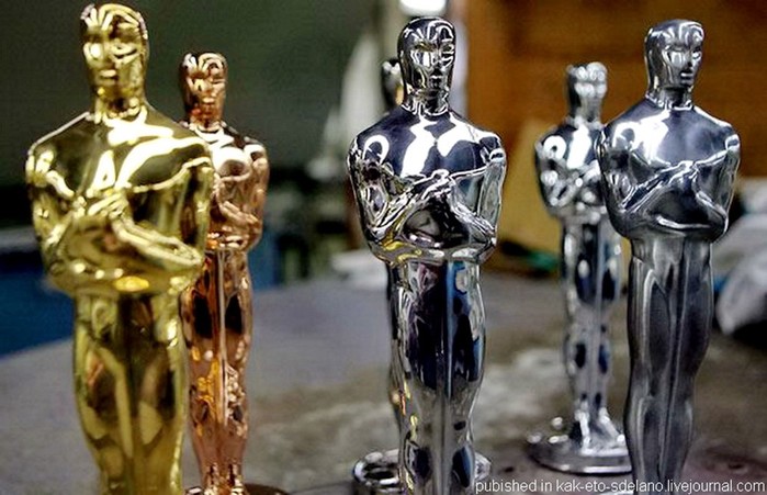 Как делают знаменитые статуэтки «Оскар»: фотографии