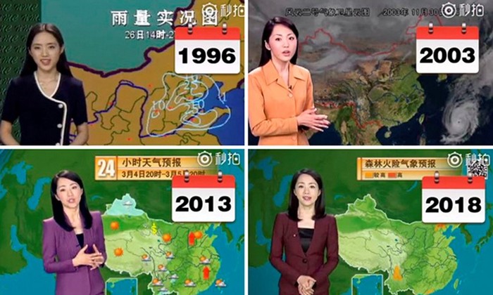 Китайская «нестареющая богиня» уже 22 года ведет прогноз погоды и совершенно не меняется