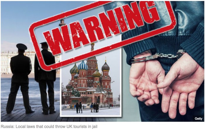 МИД Великобритании предупреждает туристов о «странных» законах и правилах в России