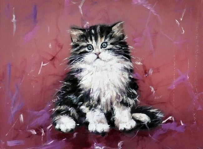 Любимые котята художника Александра Гунина! (650x478, 186Kb)