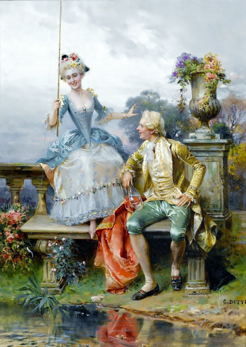 0Её первый улов (Her first catch)_36 х 26.5_д.,м._Частное собрание (497x700, 449Kb)