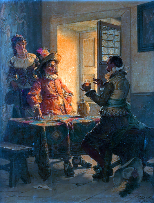 1890_Добрая старина (A good vintage)_51.5 x 39.3_х.,м._Частное собрание (531x700, 631Kb)