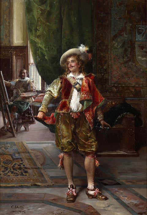 1894_В мастерской (In the studio)_55.5 x 38_х.,м._Частное собрание (480x700, 458Kb)