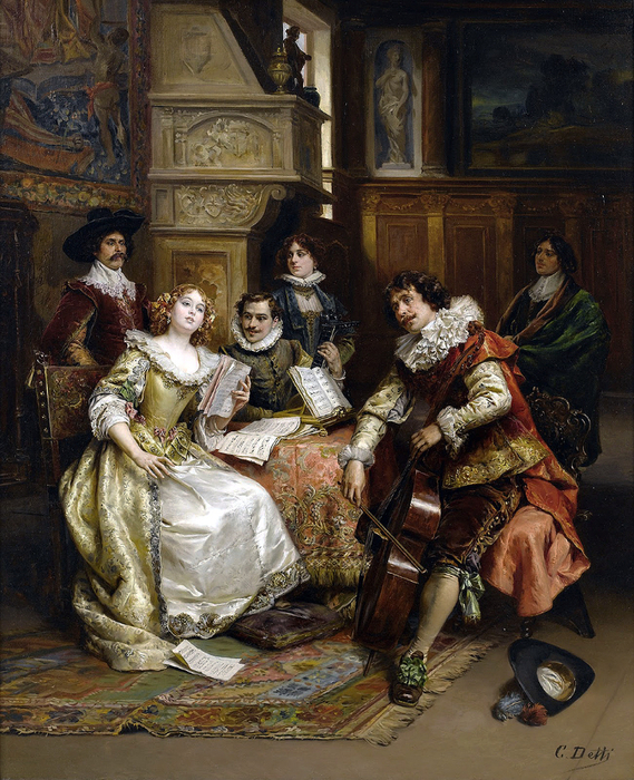 Генеральная репетиция (The final rehearsal)_92.5 x 74.5_х.,м._Частное собрание (569x700, 566Kb)