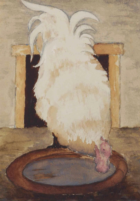 Haan met schotel, 1913    Wyandotte-haan-met-tinnen-schotel (488x700, 309Kb)