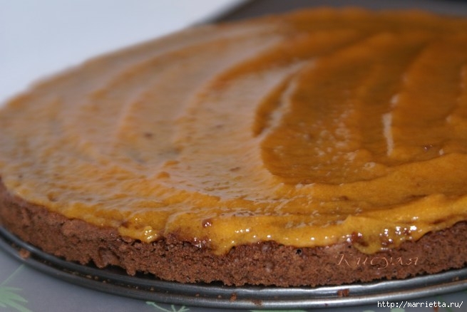 Кофейно-шоколадный торт с абрикосовым джемом (13) (655x438, 132Kb)