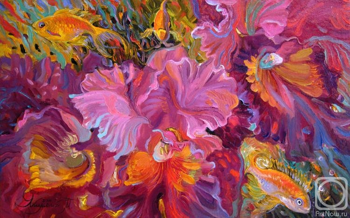 Фантастические цветы Марины Якименко18 (700x436, 419Kb)