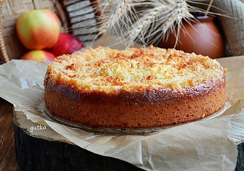 Творожной пирог с яблоками и кокосовой начинкой6 (500x350, 196Kb)