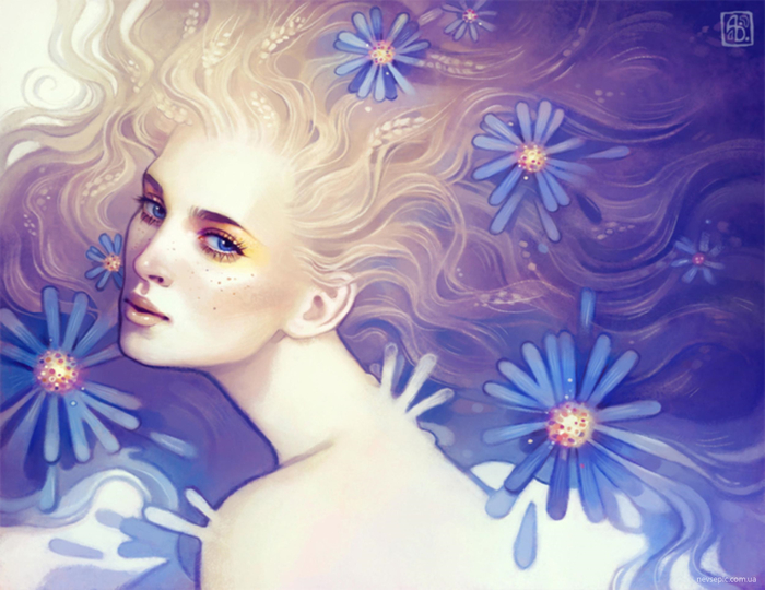 Женский портрет Anna Dittmann4 (700x540, 379Kb)