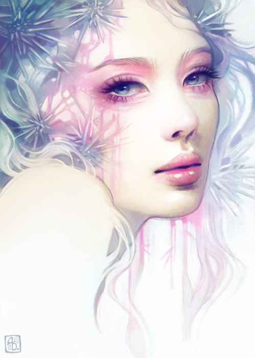 Женский портрет Anna Dittmann6 (499x700, 269Kb)