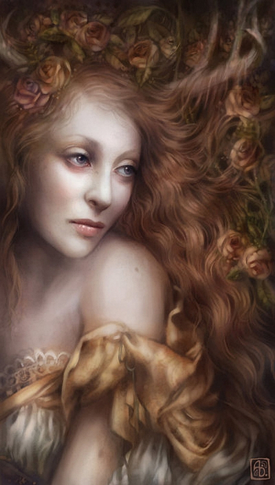 Женский портрет Anna Dittmann25 (398x700, 268Kb)