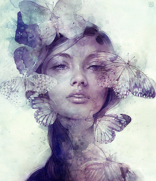 Женский портрет Anna Dittmann37 (604x700, 577Kb)