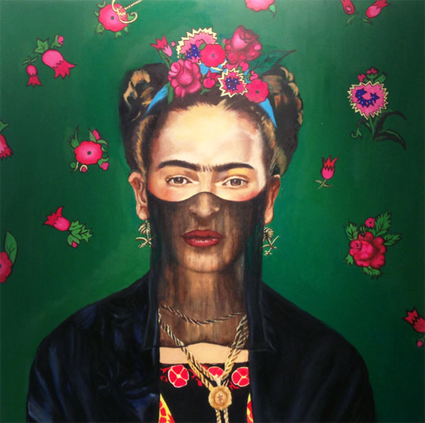 Художница Фриды Кало (Frida Kahlo)4 (620x617, 195Kb)