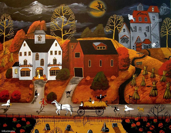 halloween-hay-ride-a-folkartmama-folk-art-debbie-criswell (700x545, 552Kb)