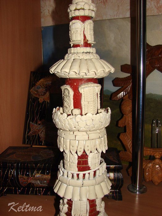 Глиняная башня из самоотвердевающей массы (4) (525x700, 520Kb)