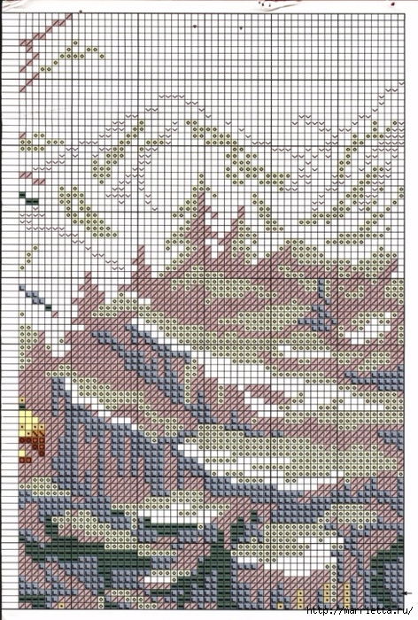 Картина ОРЕЛ. Схема вышивки крестом (9) (472x700, 391Kb)
