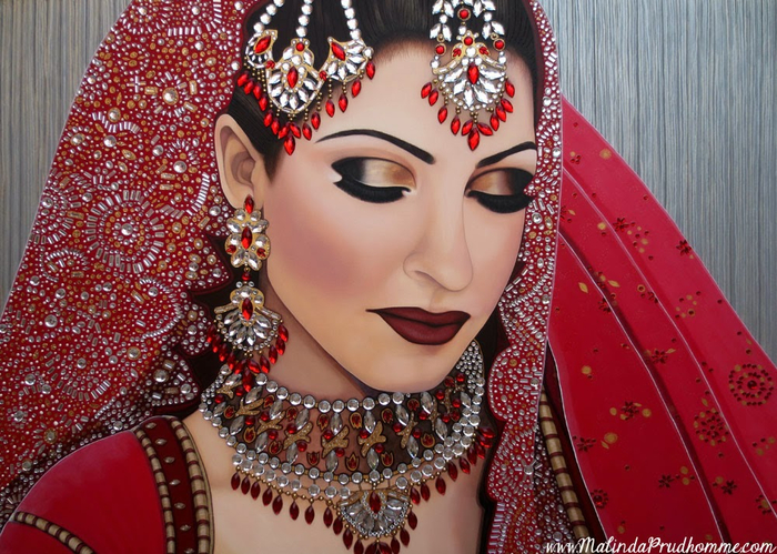 Preeti-Ruby-Indian-Bride---Custom-Indian-Bride-Portrait-Painting---Acrylic-and-Gems---Toronto-Artist---Malinda-Prudhomme (700x499, 471Kb)