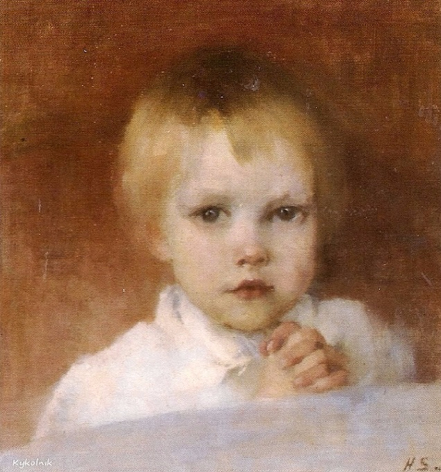 Praying child, 1891 (635x679, 491Kb)