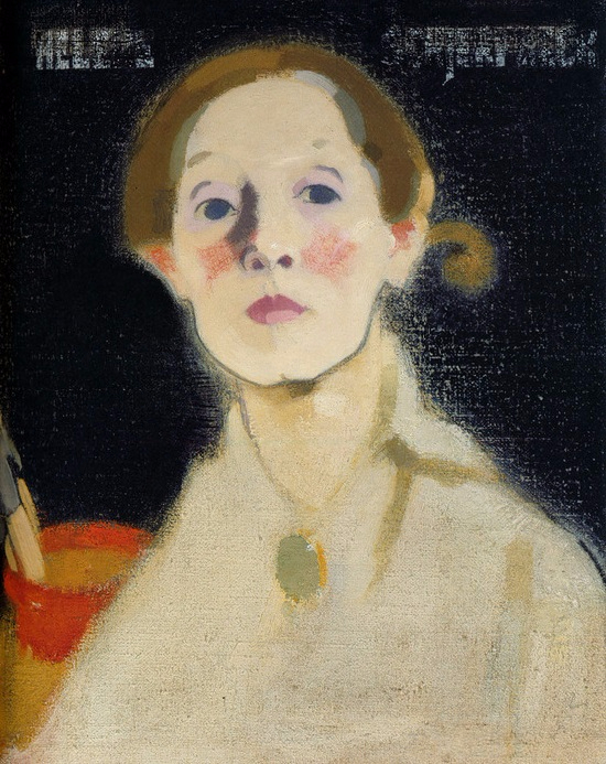 Self-Portrait, Black Background, 1915 (550x693, 427Kb)