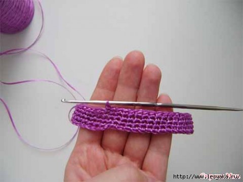Как связать крючком мочалку с вытянутыми петлями для взрослых и детей