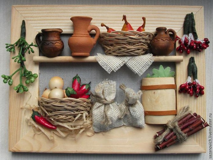 Миниатюры для кухни в сельском стиле своими руками