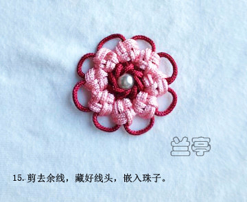 Цветочки из веревки китайскими узлами (18) (360x295, 100Kb)