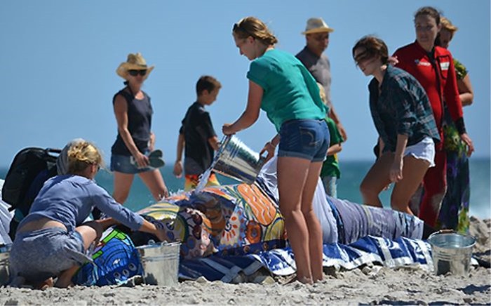Выжило всего пять китов из 19, выброшенных на пляж Кейптауна