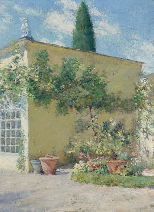 + Orangerie of the Chase Villa in Florence, 1910 (510x700, 448Kb)