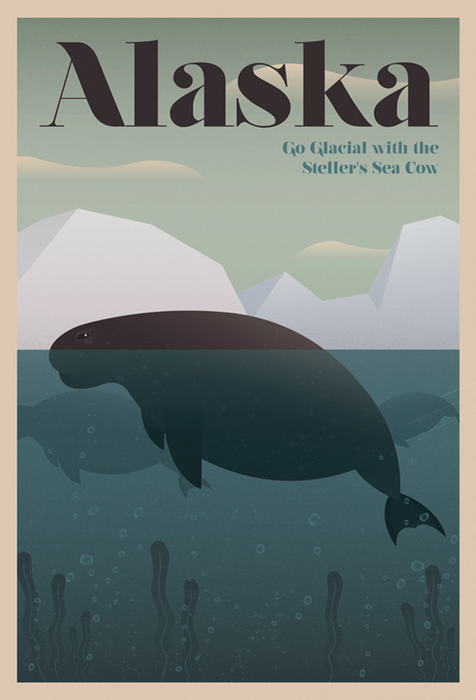 «Неизвестный туризм»: винтажные плакаты с животными, которых больше нет