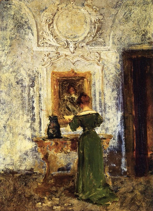 Woman in Green, 1909 (509x700, 483Kb)