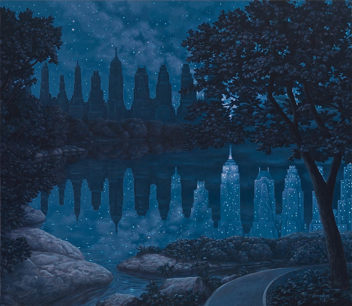 Rob Gonsalves When the lights were out (2) (700x608, 491Kb)