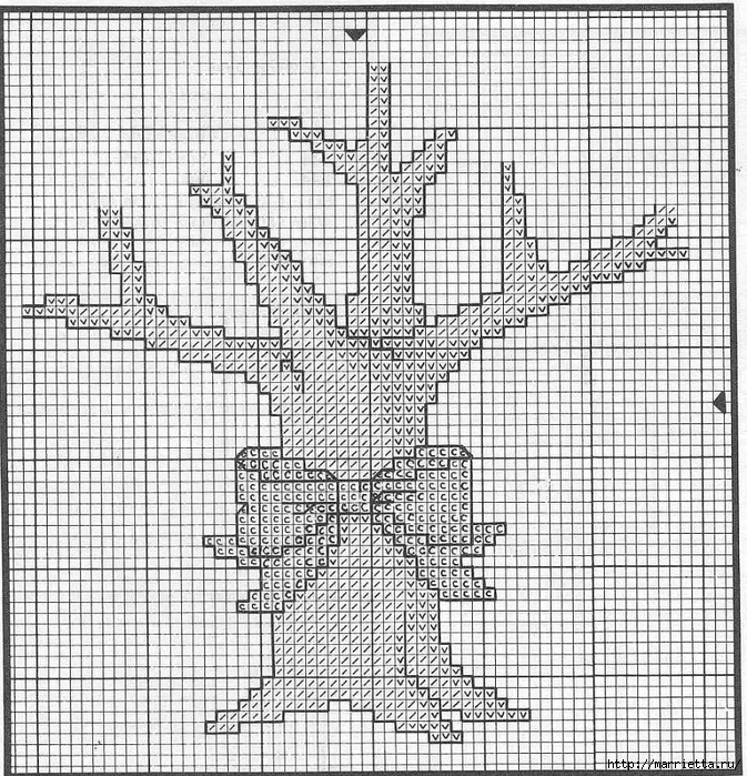 Картина «Денежное дерево». Вышивка (2) (673x700, 498Kb)