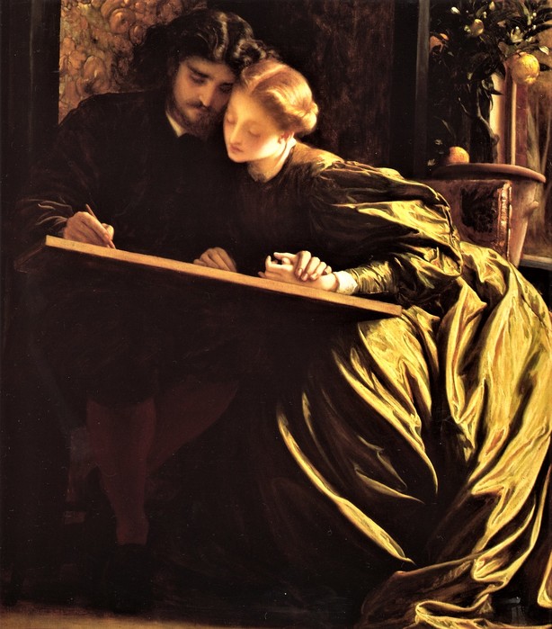 Медовый месяц художника (The Painter's Honeymoon)  1864 (614x700, 109Kb)