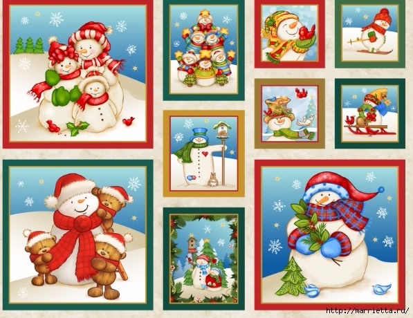 Картинки для декупажа. Новогодняя и рождественская тематика (10) (597x460, 231Kb)