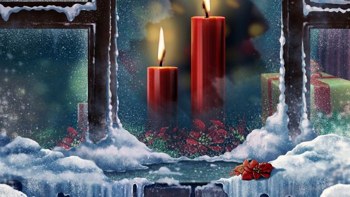 www.GetBg.net_Christmas_wallpapers_Burning_candles_outside_the_window_on_Christmas_052766_ (700x393, 63Kb)