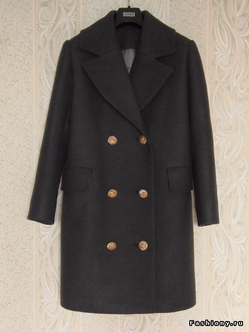 Прямое пальто с рукавами а-ля кафтан. Инструкция по пошиву и печати выкроек.