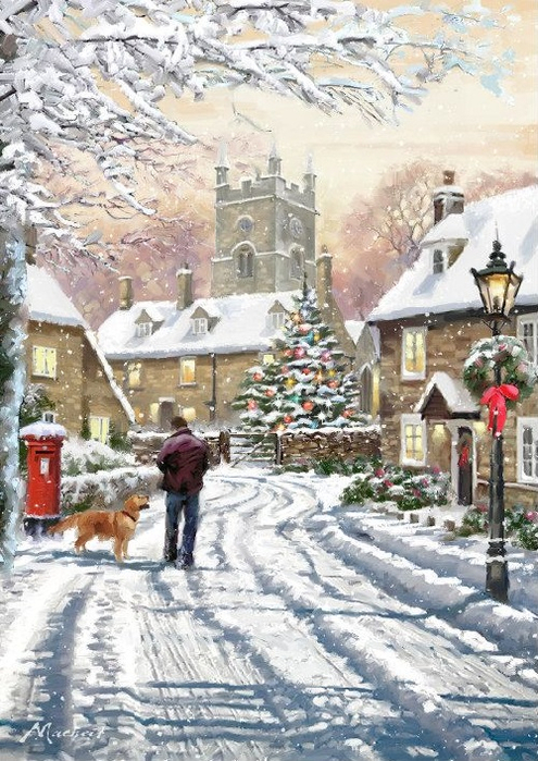 Christmas-in-painting-by-Richard-Macneil-1 (495x700, 438Kb)