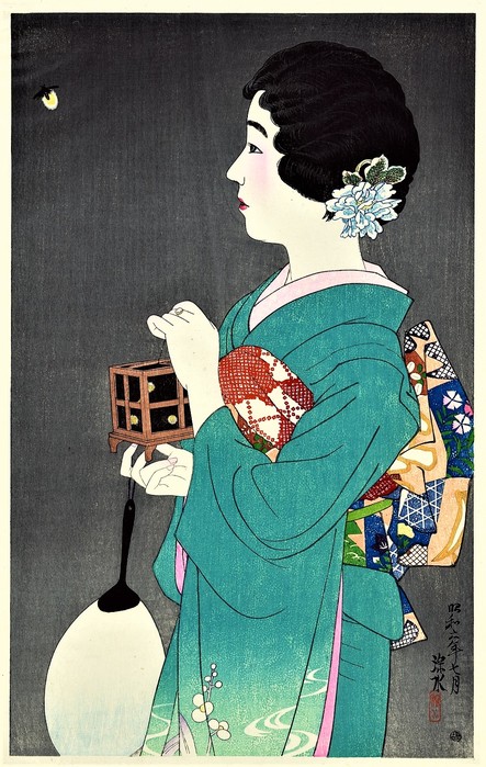 Ловля светлячков (Hotaru-gari (Catching Fireflies))1931    41.4 х 25.9   ксилография (443x700, 115Kb)