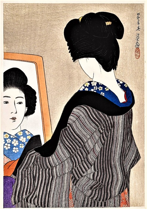 Черный воротник (Kuroeri (Black collar))    1928    39.8 х 27.6  ксилография (493x700, 156Kb)