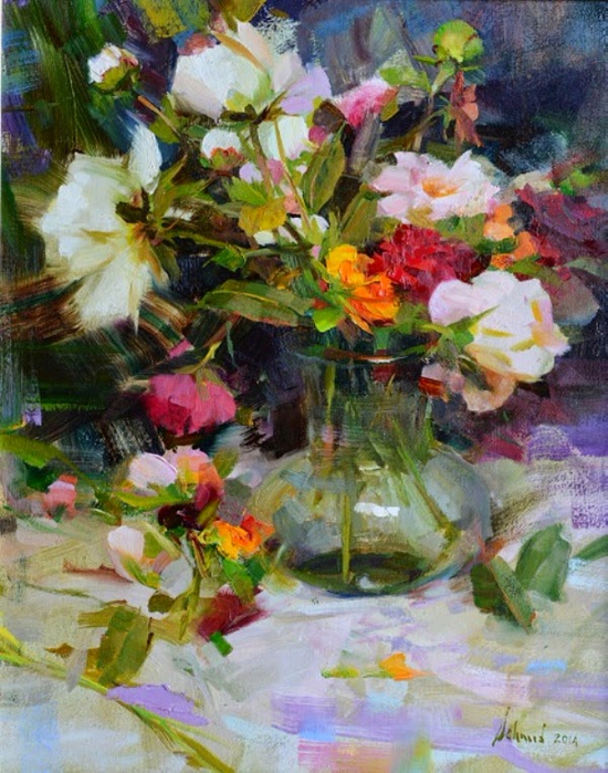 richard+schmid+roses+oil+painting (550x700, 486Kb)